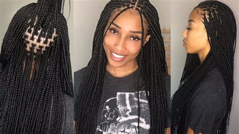 whats up guys welcome back to my channel. . Knotless braids tutorial
